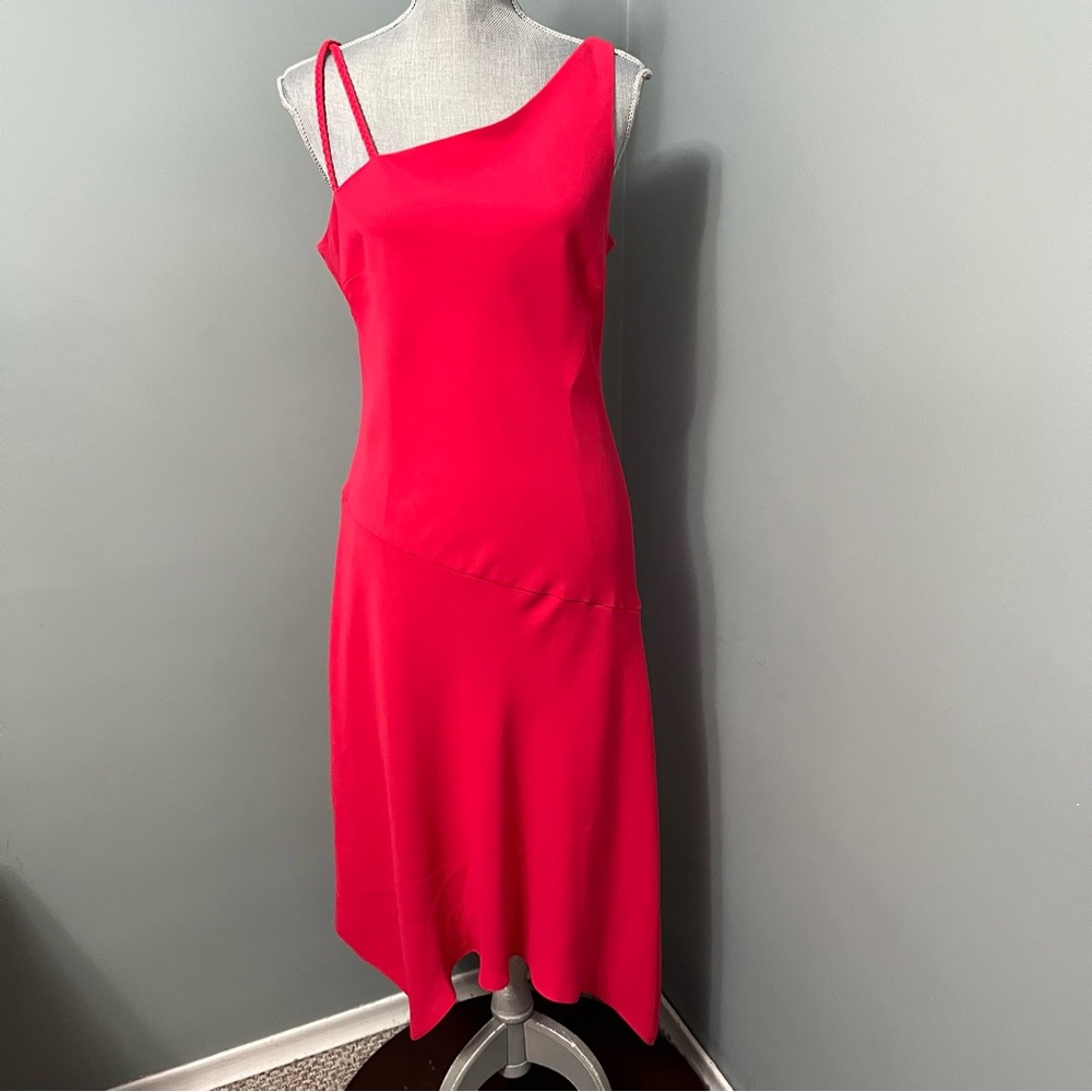 EVAN PICONE pink A-line cocktail pullover dress women's size 12 wedding guest